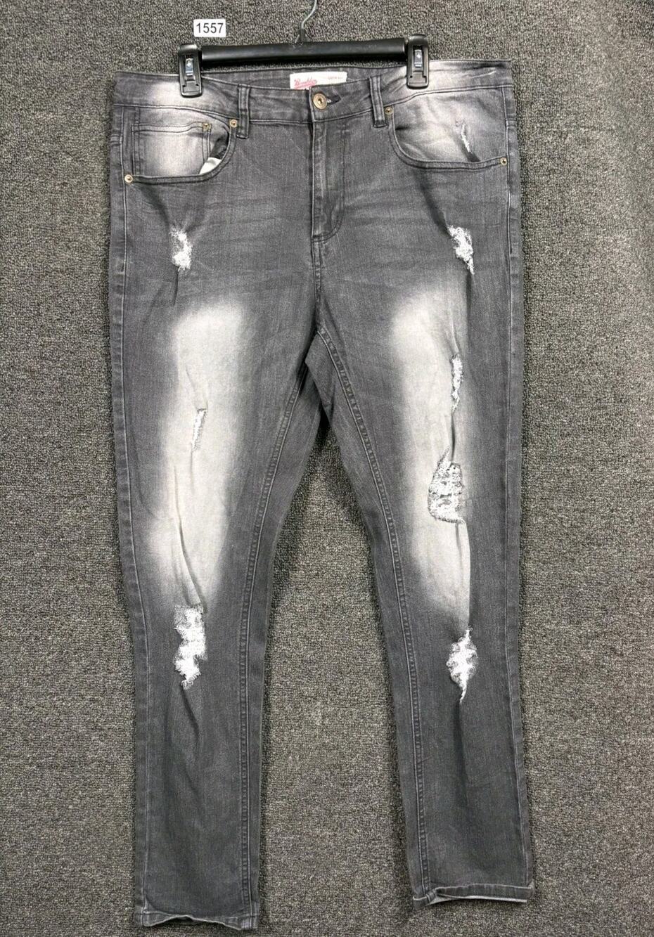 Brooklyn Cloth Jeans Womens 36 Dark Faded Wash Union Ave Skinny Stretch Tapered